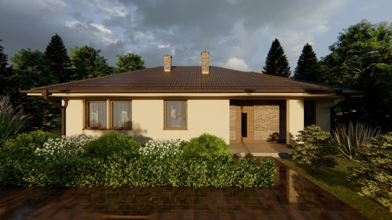 Drevodom typu - Bungalov L